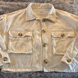 Elodie Cream Jean Jacket